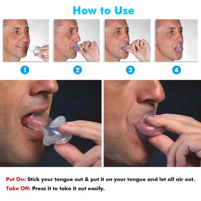 Transparent Silicone Tongue Case Anti-snoring Device